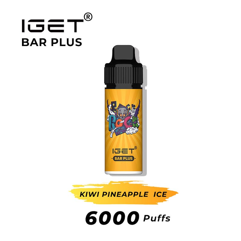 IGET Bar Plus Kit - Kiwi Pineapple Ice 16ml (6000 Puffs)