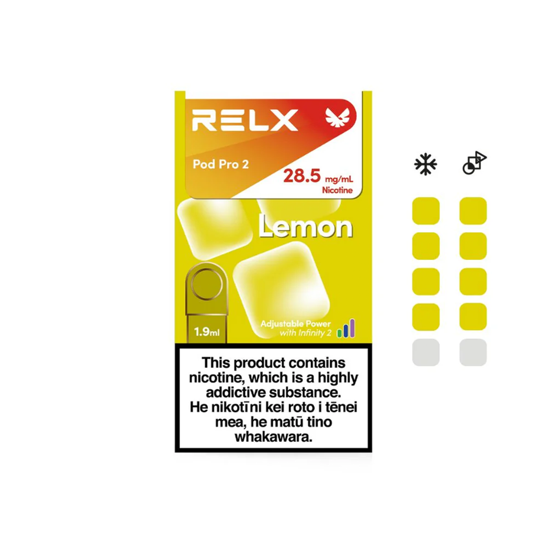 RELX INFINITY PODS - lemon 1.9ml - VAPETREND NZ