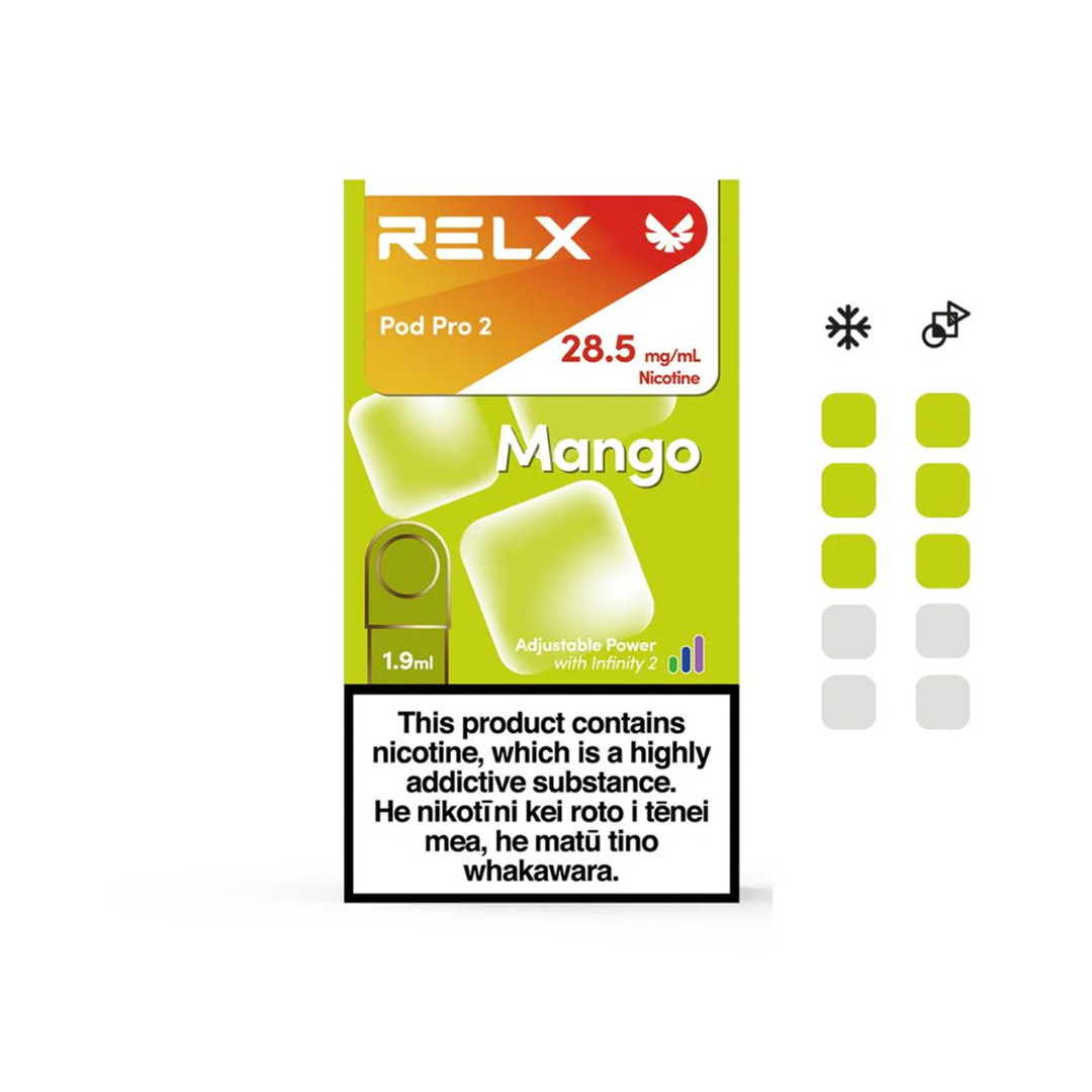 RELX INFINITY PODS - Mango 1.9ml - VAPTREND NZ