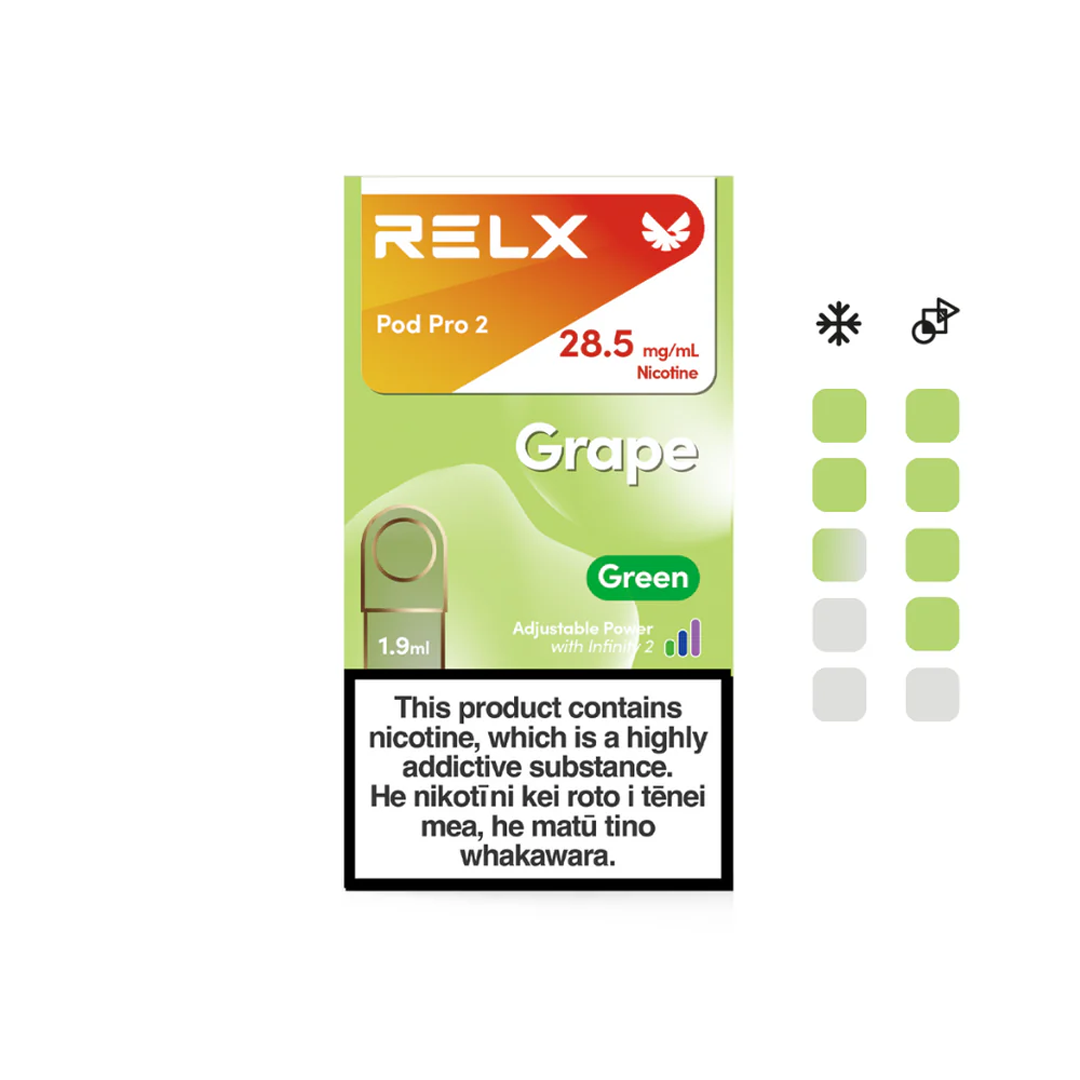 RELX INFINITY PODS - Sour Grape (Prev. Green Grape) 1.9ml - VapeTrend NZ