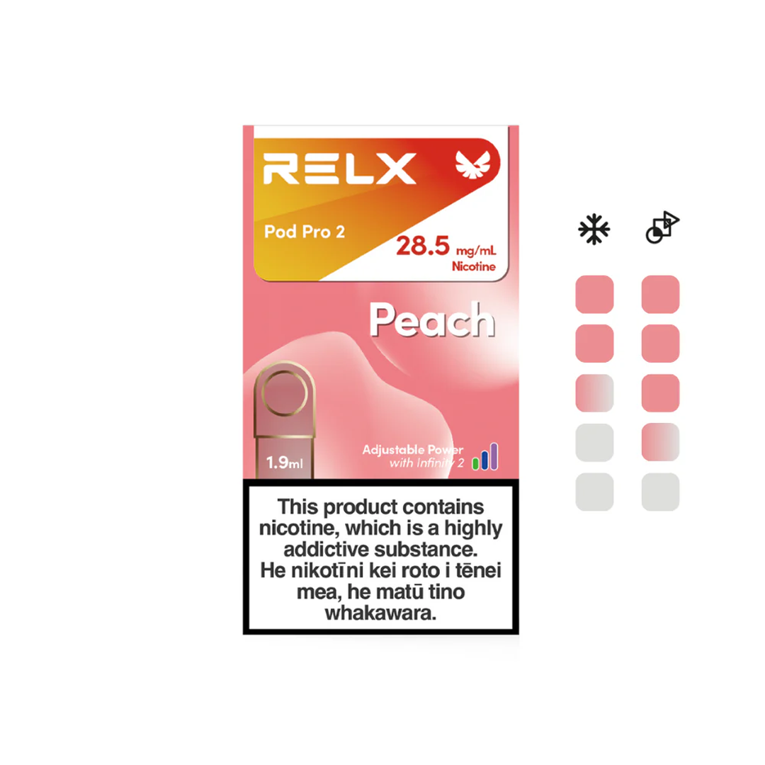 RELX INFINITY PODS - Peach 1.9ml - NEW - VapeTrend NZ