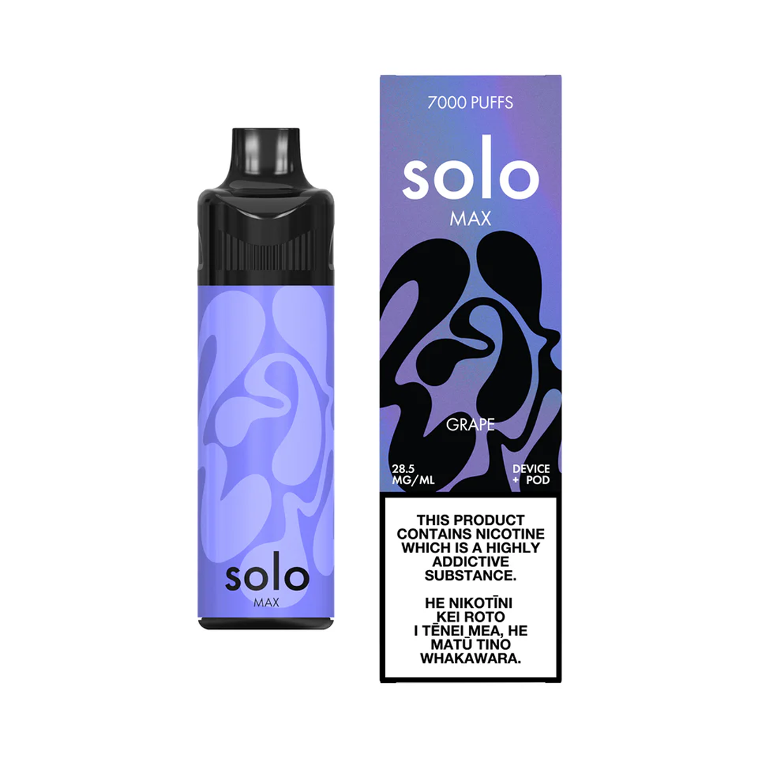 solo MAX Vape Kit 7000 Puff - Grape - VapeTrend NZ