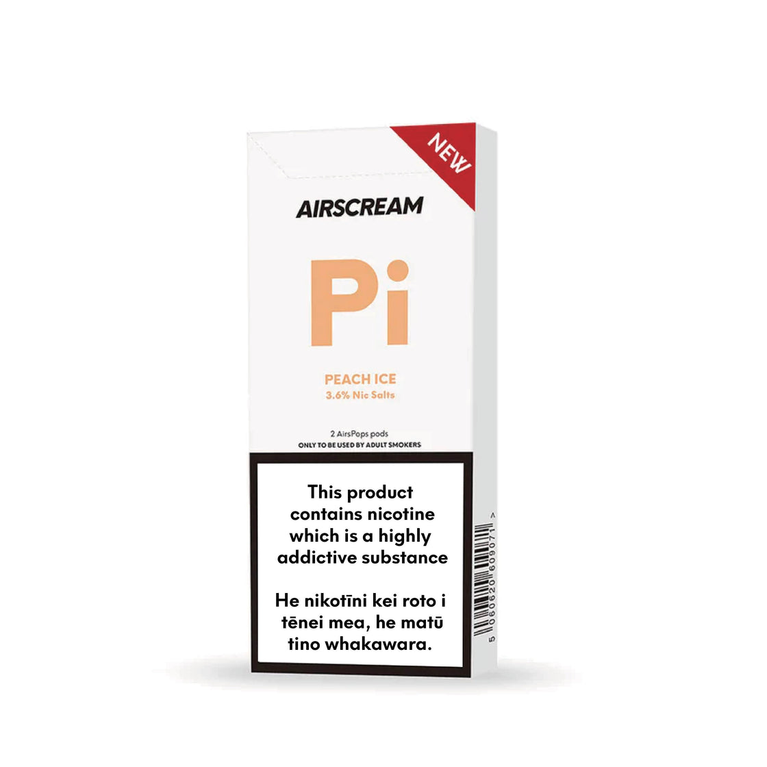 Peach Ice - AIRSCREAM AirsPops 2 Pods 1.6ML by VapeTrend NZ