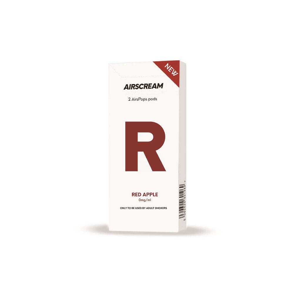 Red Apple - AIRSCREAM AirsPops 2 Pods 1.6ML by VapeTrend NZ