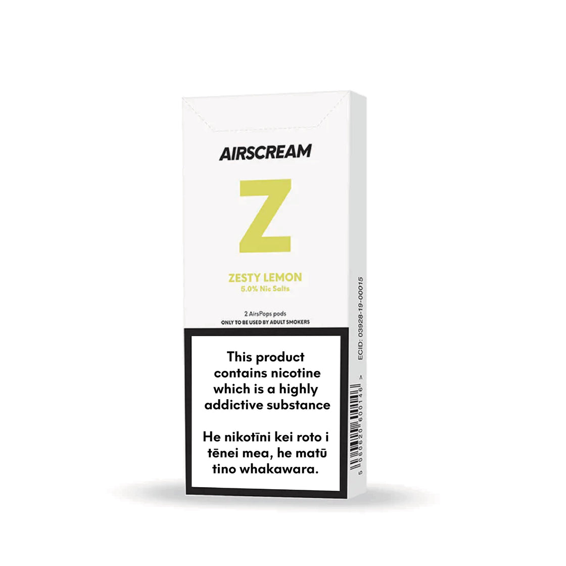 Zesty Lemon - AIRSCREAM AirsPops 2 Pods 1.6ML By VapeTrend NZ