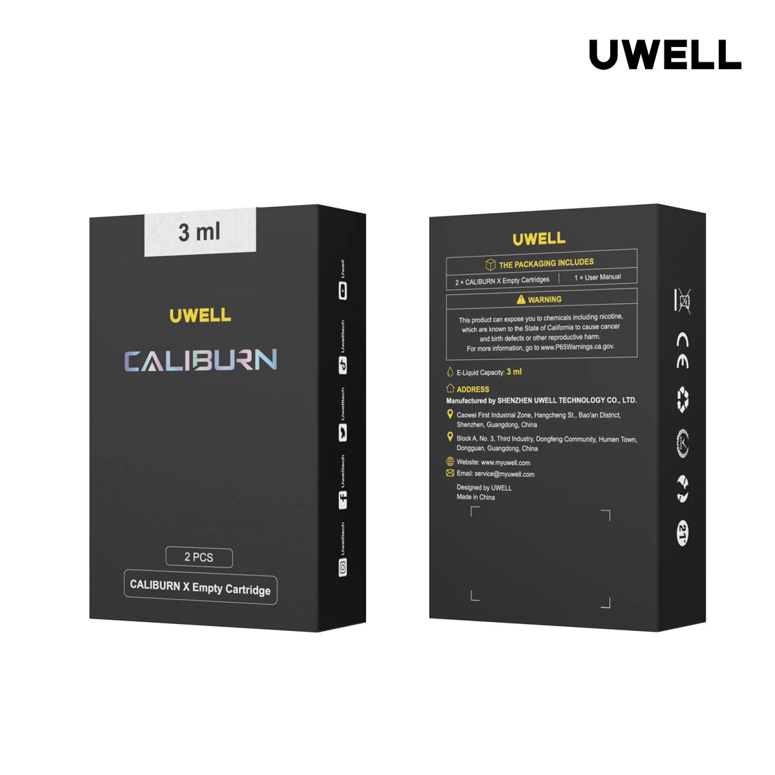 UWELL Caliburn X Empty Cartridge 2PC by VapeTrend NZ